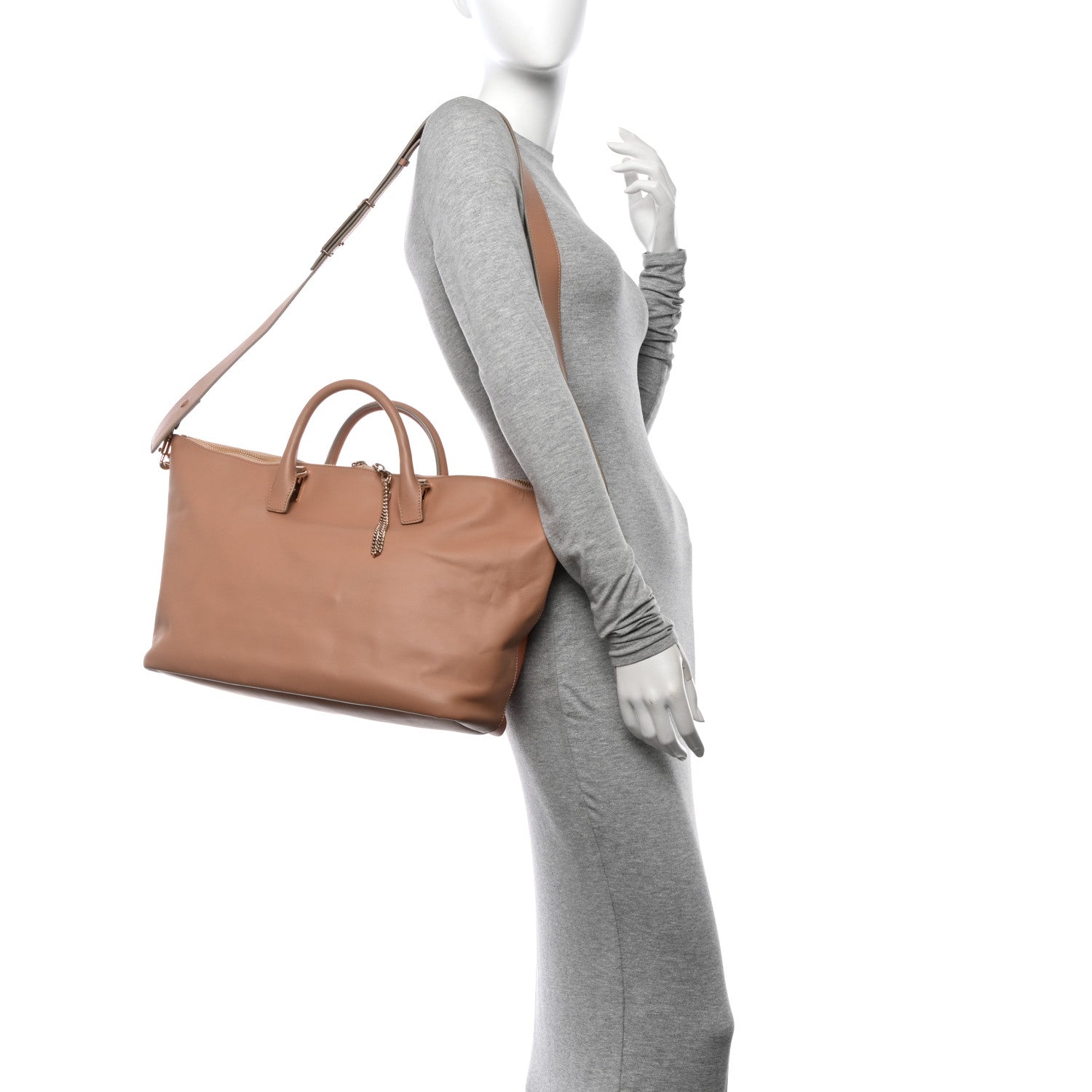 Chloe Smooth Calfskin Large Baylee Tote Beige Pink 2 of 20