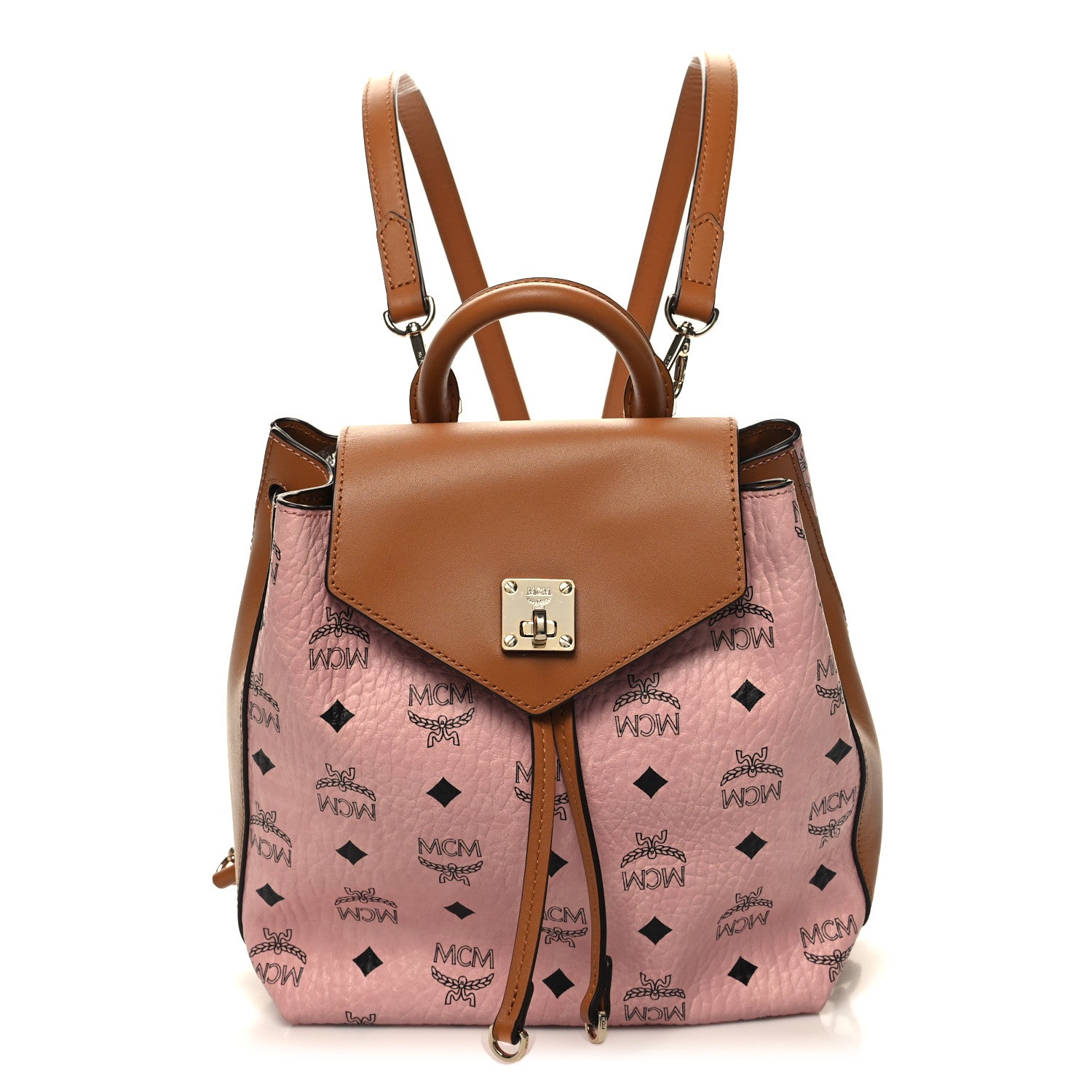 MCM Visetos Small Essential Backpack Soft Pink 1 of 11