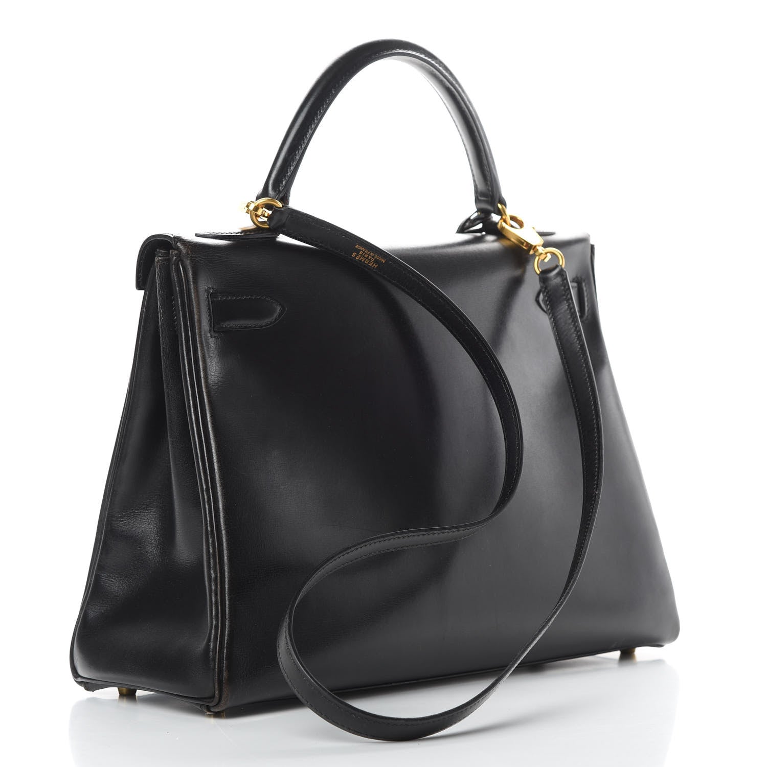 Hermes Box Kelly Retourne 32 Black 4 of 19