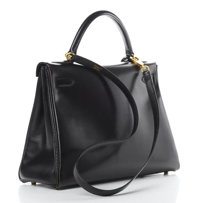 Hermes Box Kelly Retourne 32 Black 4 of 19