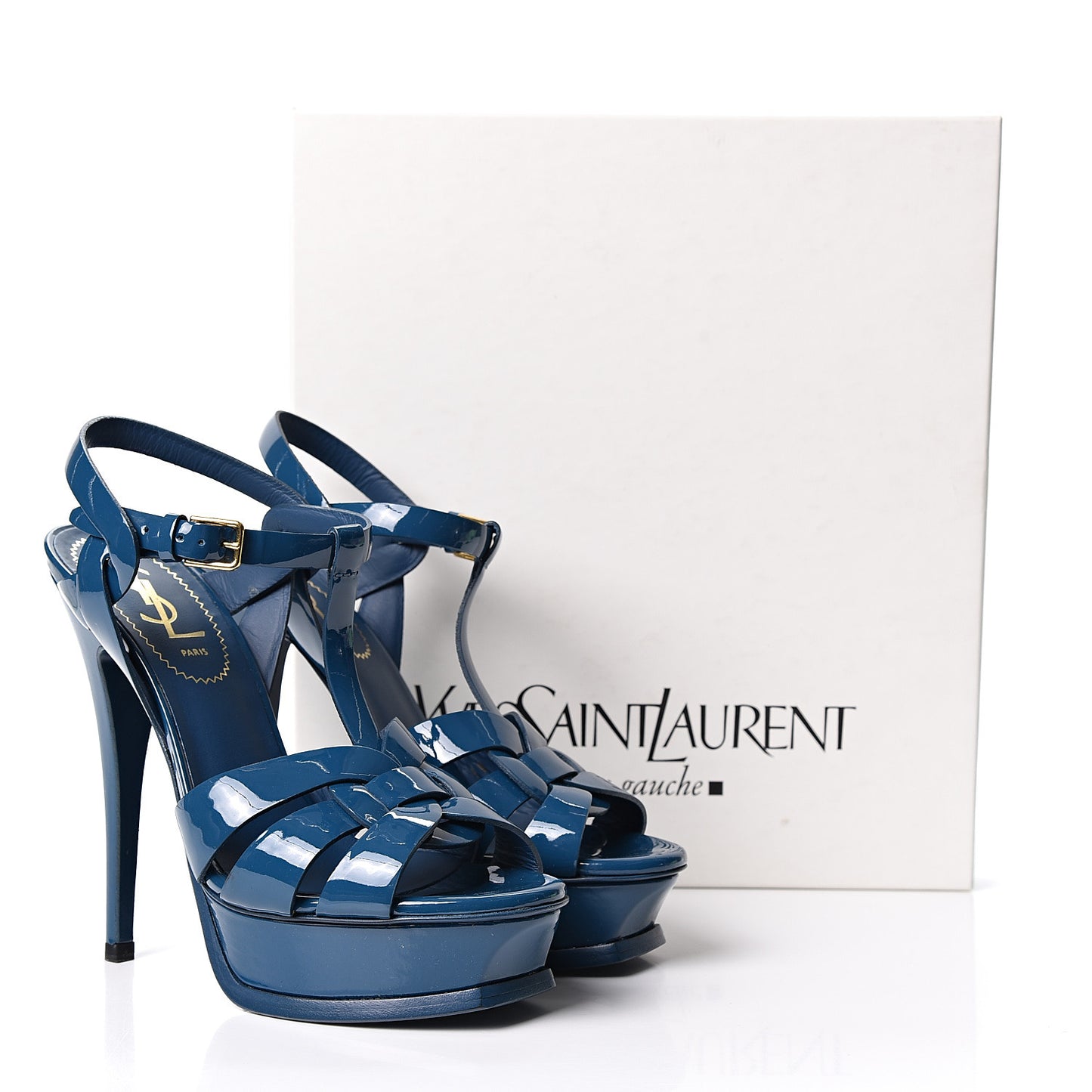 Patent Tribute 75 Platform Sandals 36 Blue
