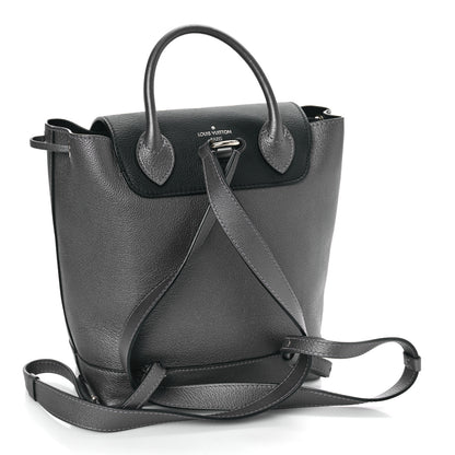 Louis Vuitton Metallic Calfskin Eyelet Lockme Backpack Black 3 of 8