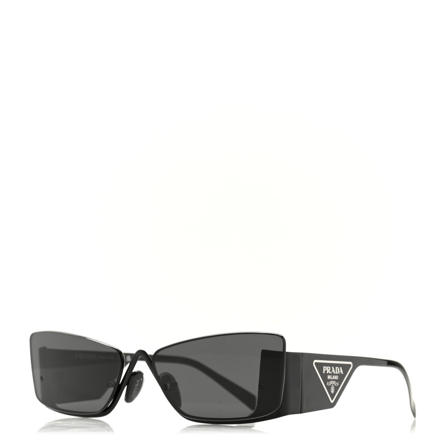 Metal Symbole Triangle Logo Sunglasses SPR 59Z Black Ardesia