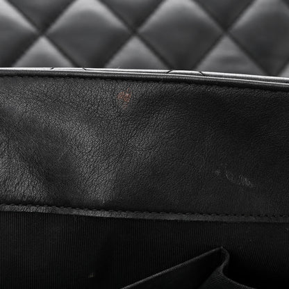 Chanel Lambskin Quilted Front Flap Tote Black 11 of 12