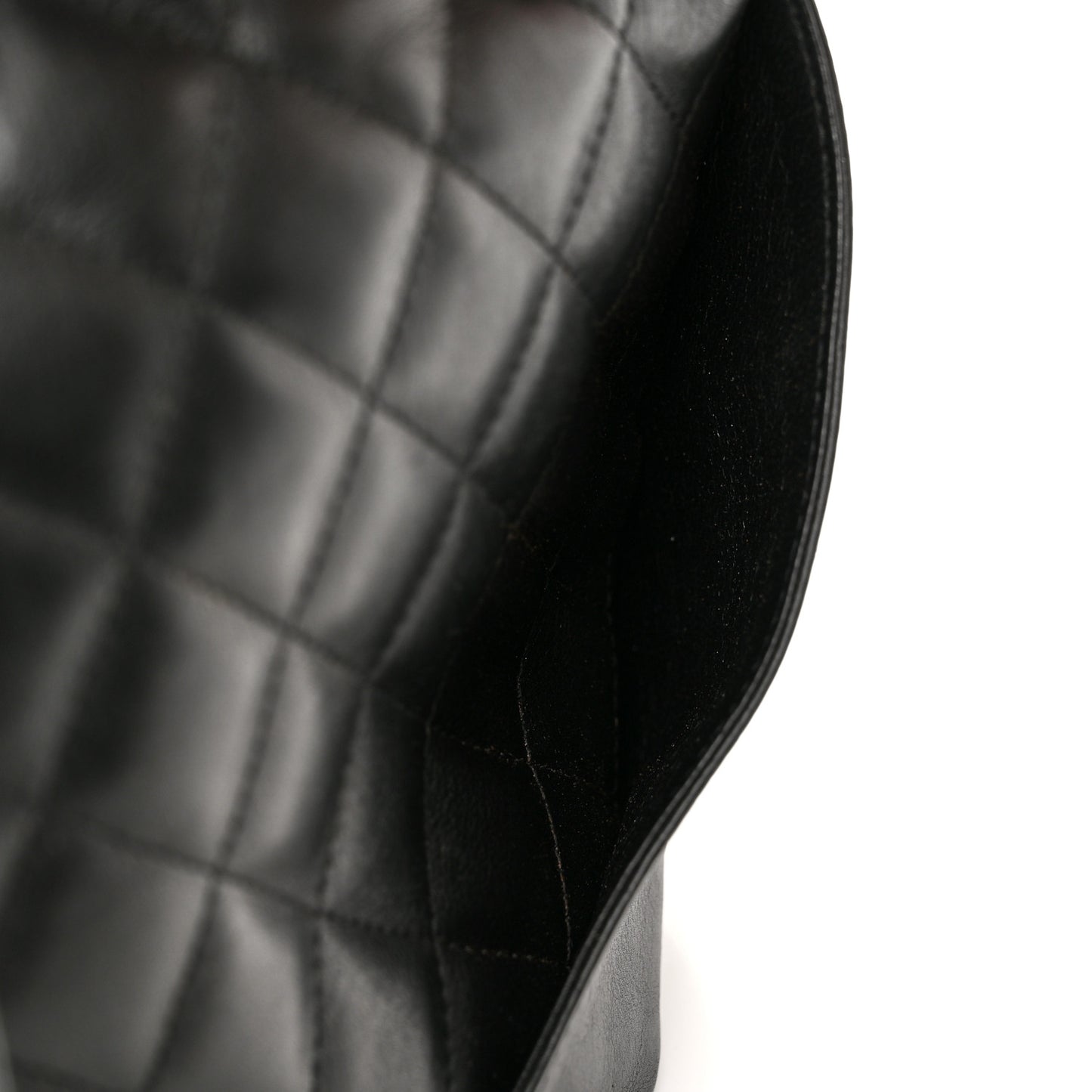 Calfskin Quilted Large Cambon Tote Black