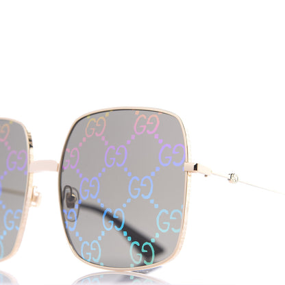 Gucci Rectangular Frame Sunglasses GG0414S Black 7 of 8