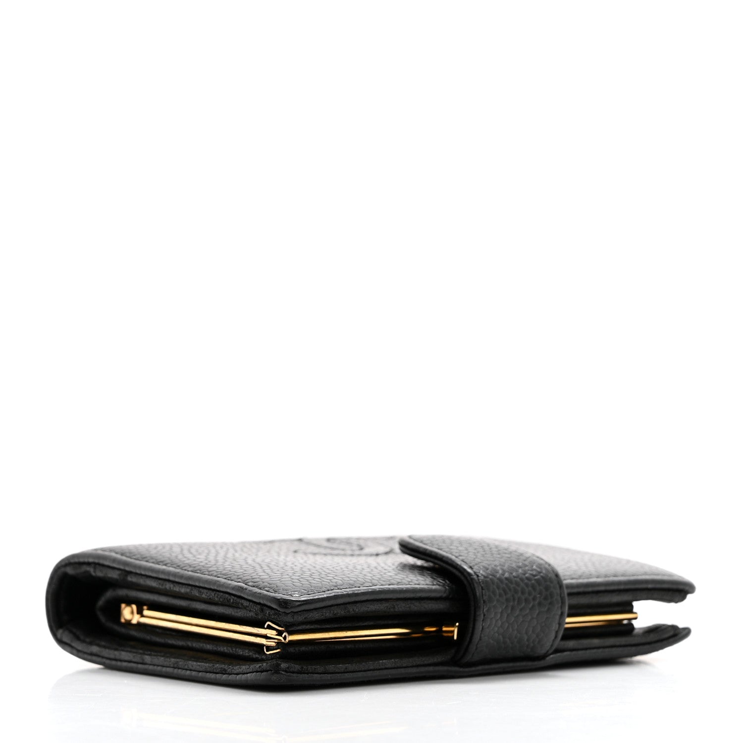 Chanel Caviar Timeless CC Compact French Wallet Black 4 of 15