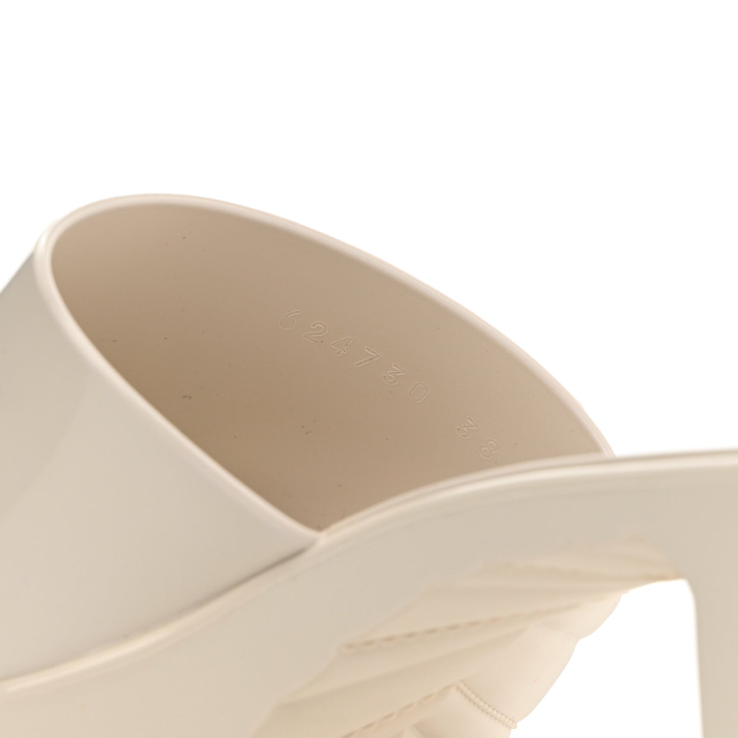 Rubber Gucci Logo Womens Platform 20/60mm Slide Sandals 38 Mystic White