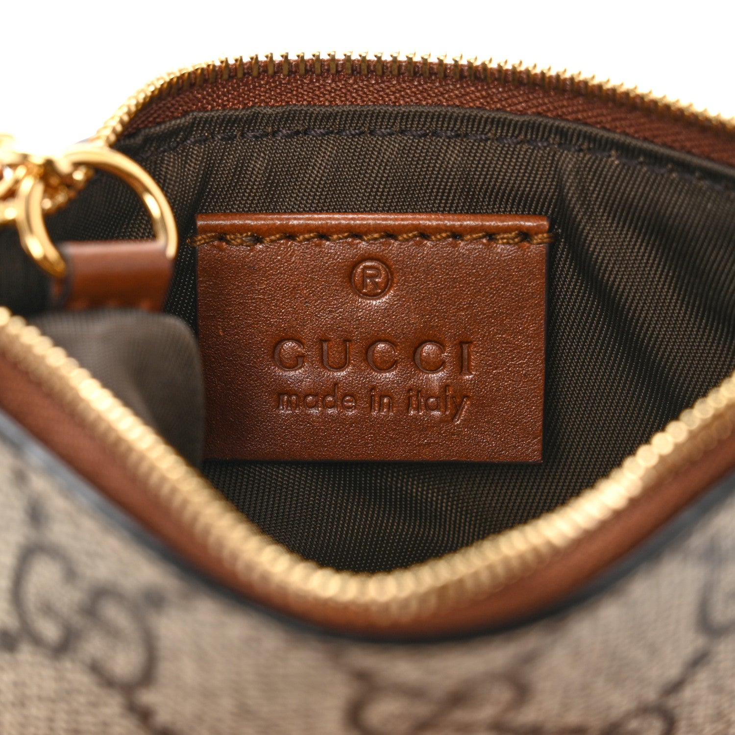 Gucci GG Supreme Monogram Key Case Brown 6 of 10