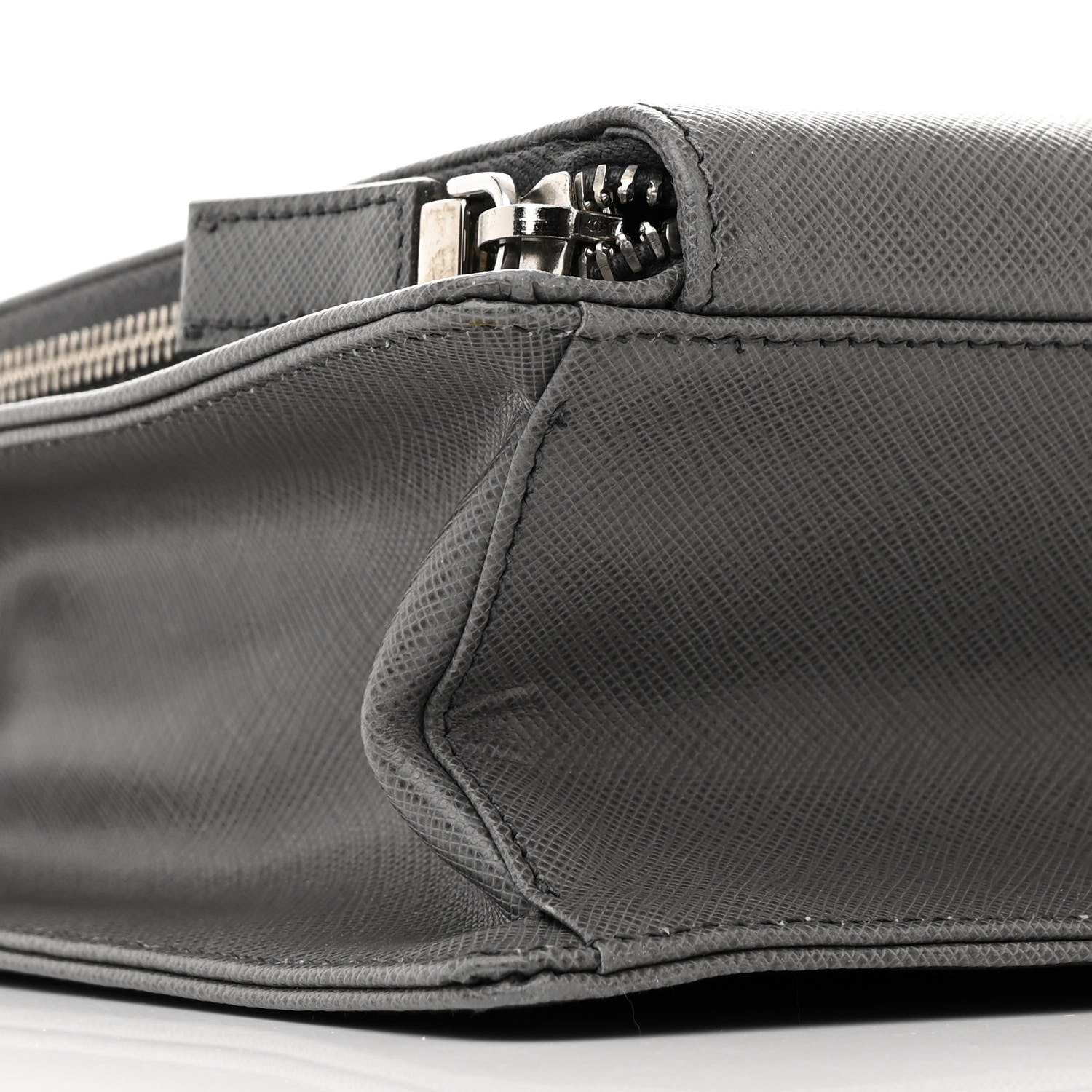 Prada Saffiano Travel Briefcase Mercurio 9 of 10