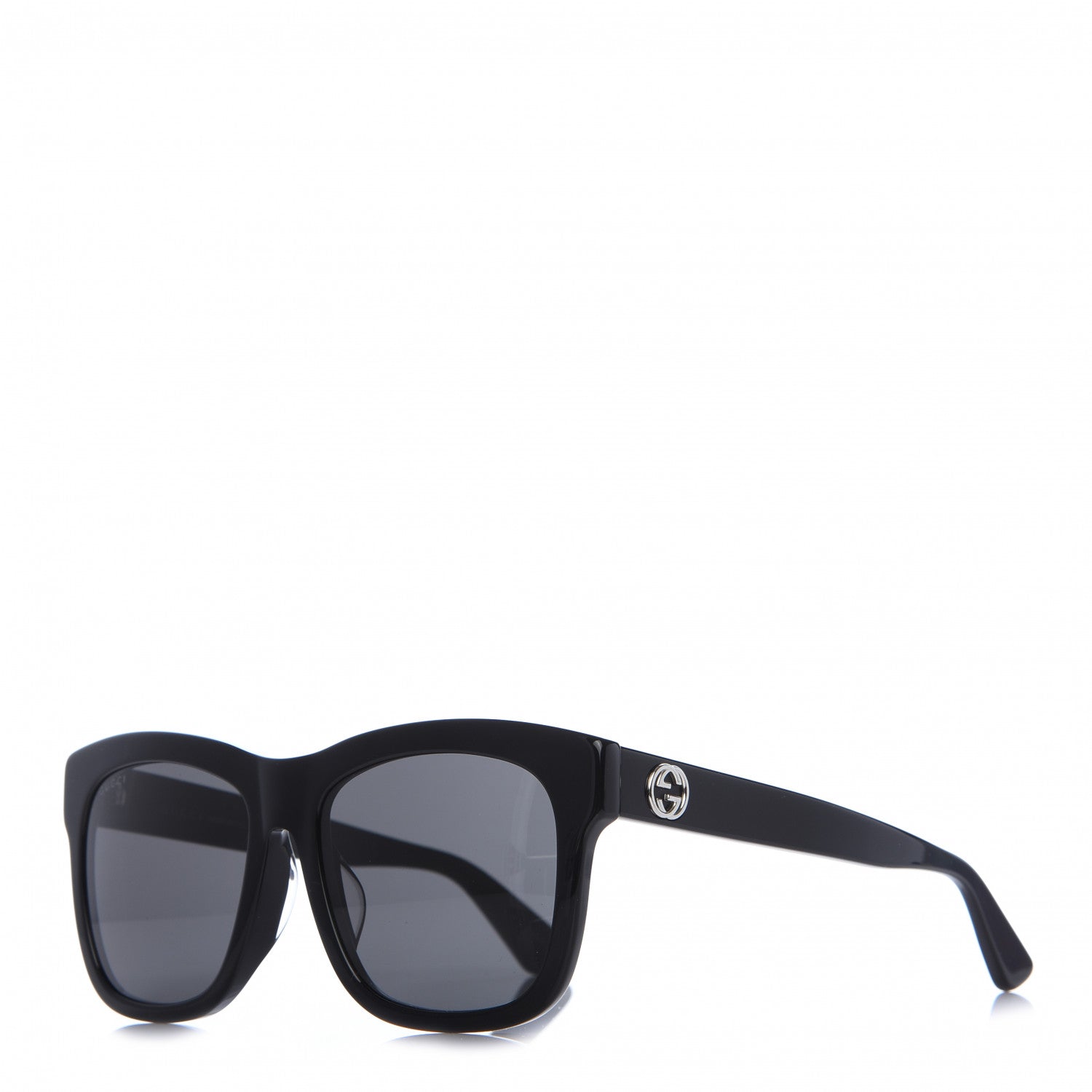 Gucci Acetate Square Frame Sunglasses GG0032S Black 1 of 8