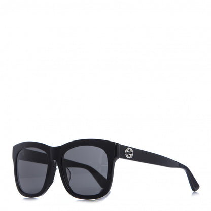 Gucci Acetate Square Frame Sunglasses GG0032S Black 1 of 8