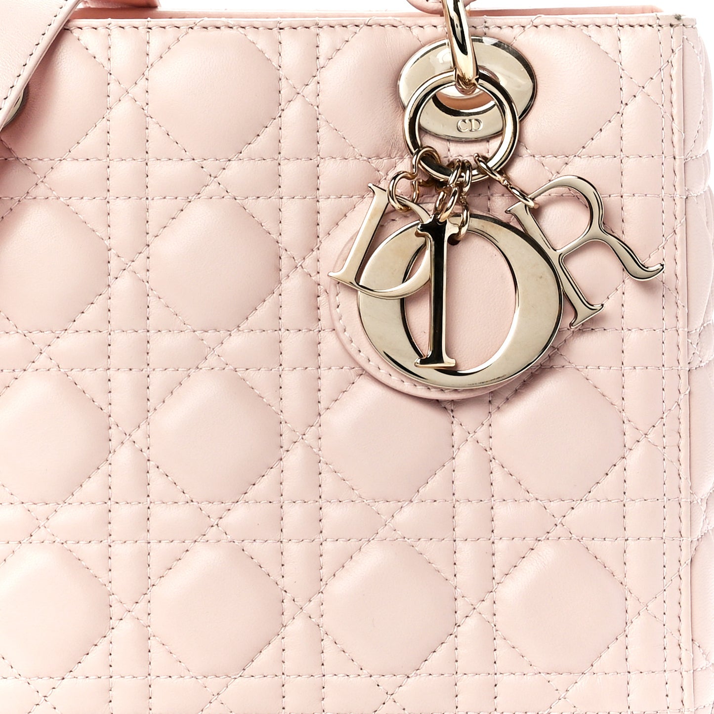 Lambskin Cannage Medium Lady Dior Light Pink