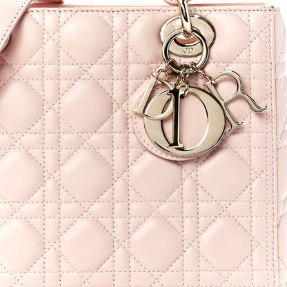 Christian Dior Lambskin Cannage Medium Lady Dior Light Pink 8 of 11