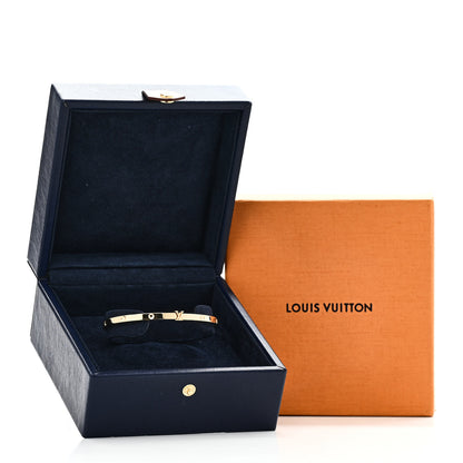 Louis Vuitton 18K Yellow Gold Empreinte Small Bangle Bracelet 4 of 4