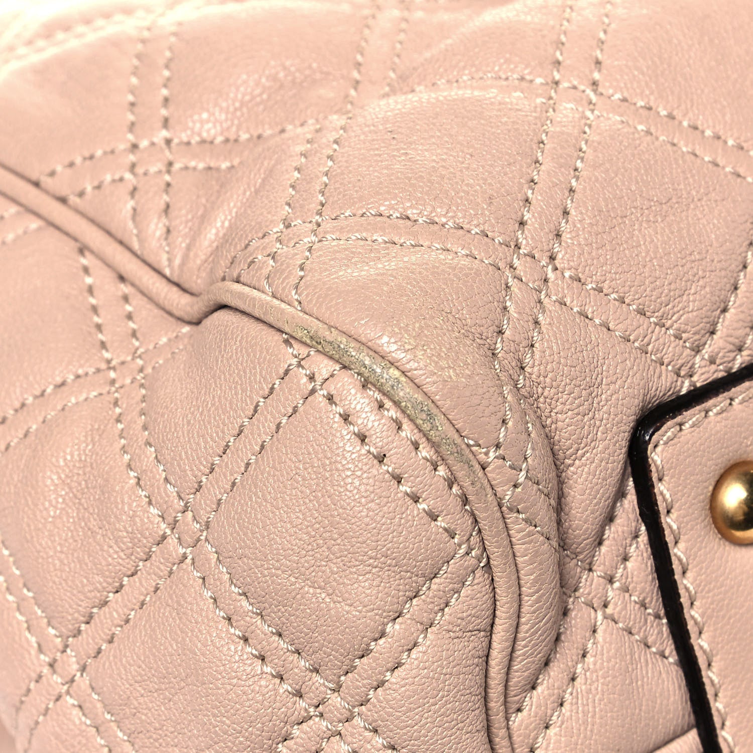 Marc Jacobs Calfskin Quilted Stam Beige 9 of 14