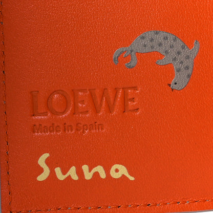 Loewe X SUNA FUJITA Nappa Penguin Trifold Wallet Blue Ice 8 of 11