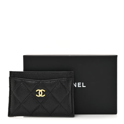 Chanel Caviar Quilted Card Holder Black 9 of 9