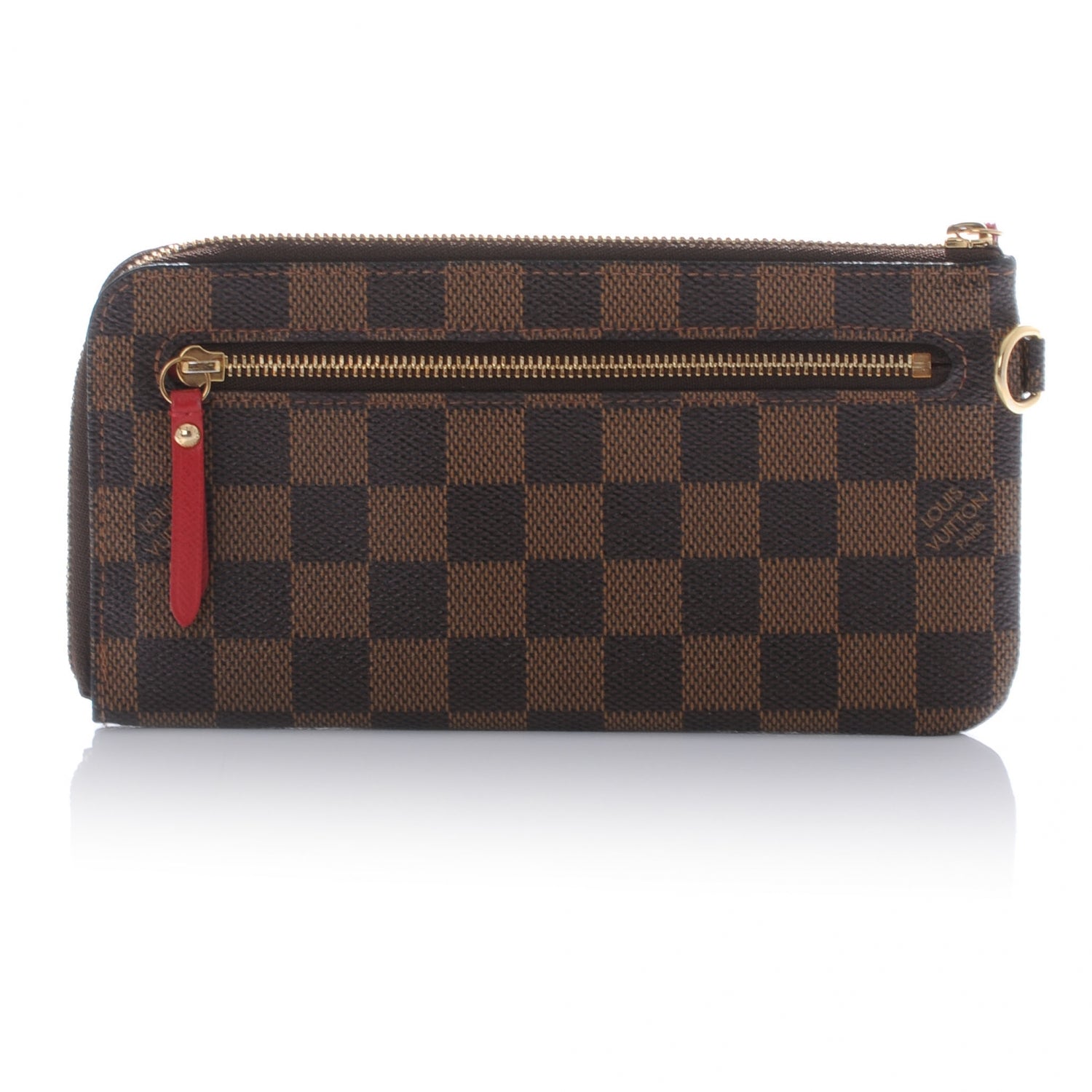Louis Vuitton Damier Ebene Complice Trunks and Bags Wallet Red 3 of 7