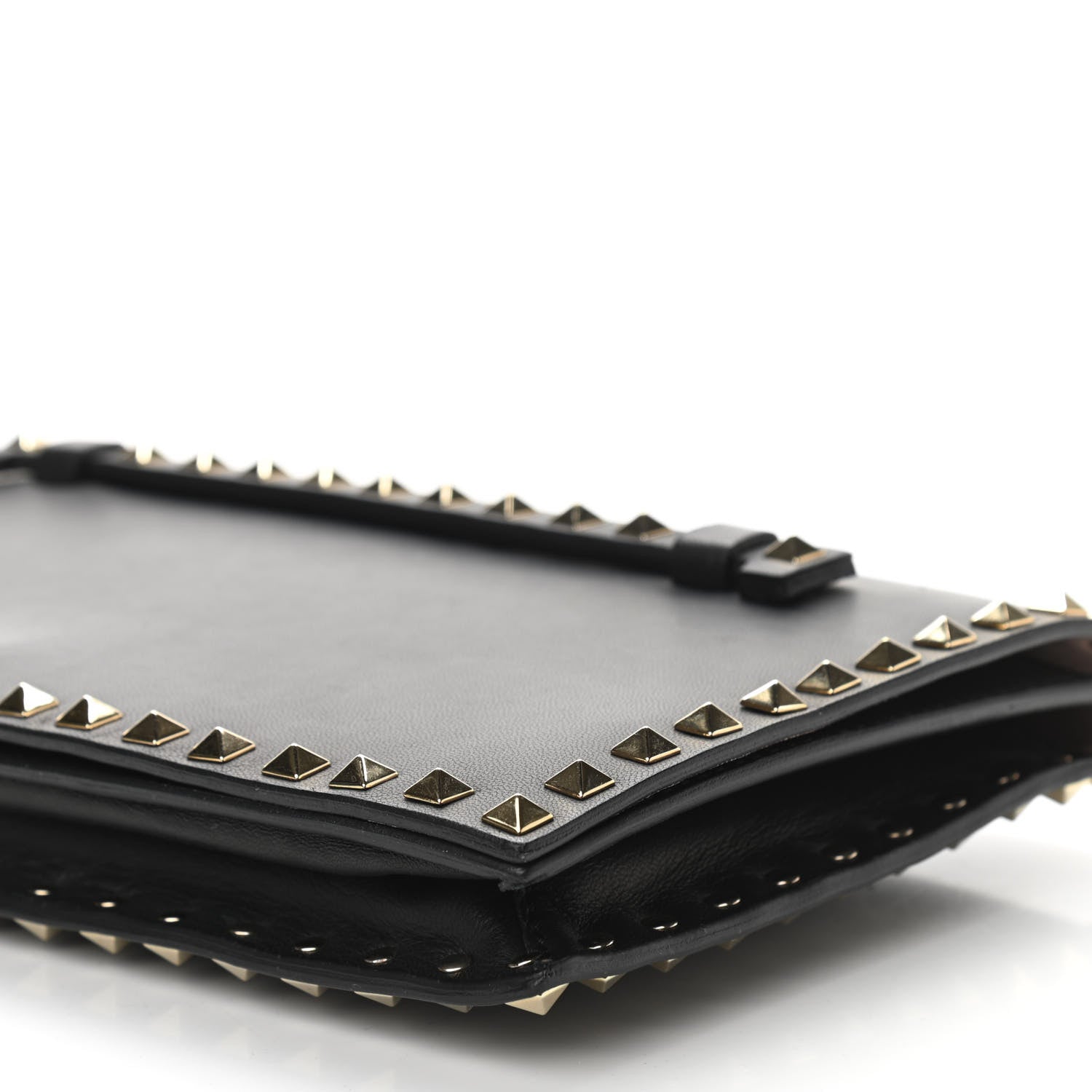 Valentino Garavani Nappa Rockstud Wristlet Clutch Black 9 of 9