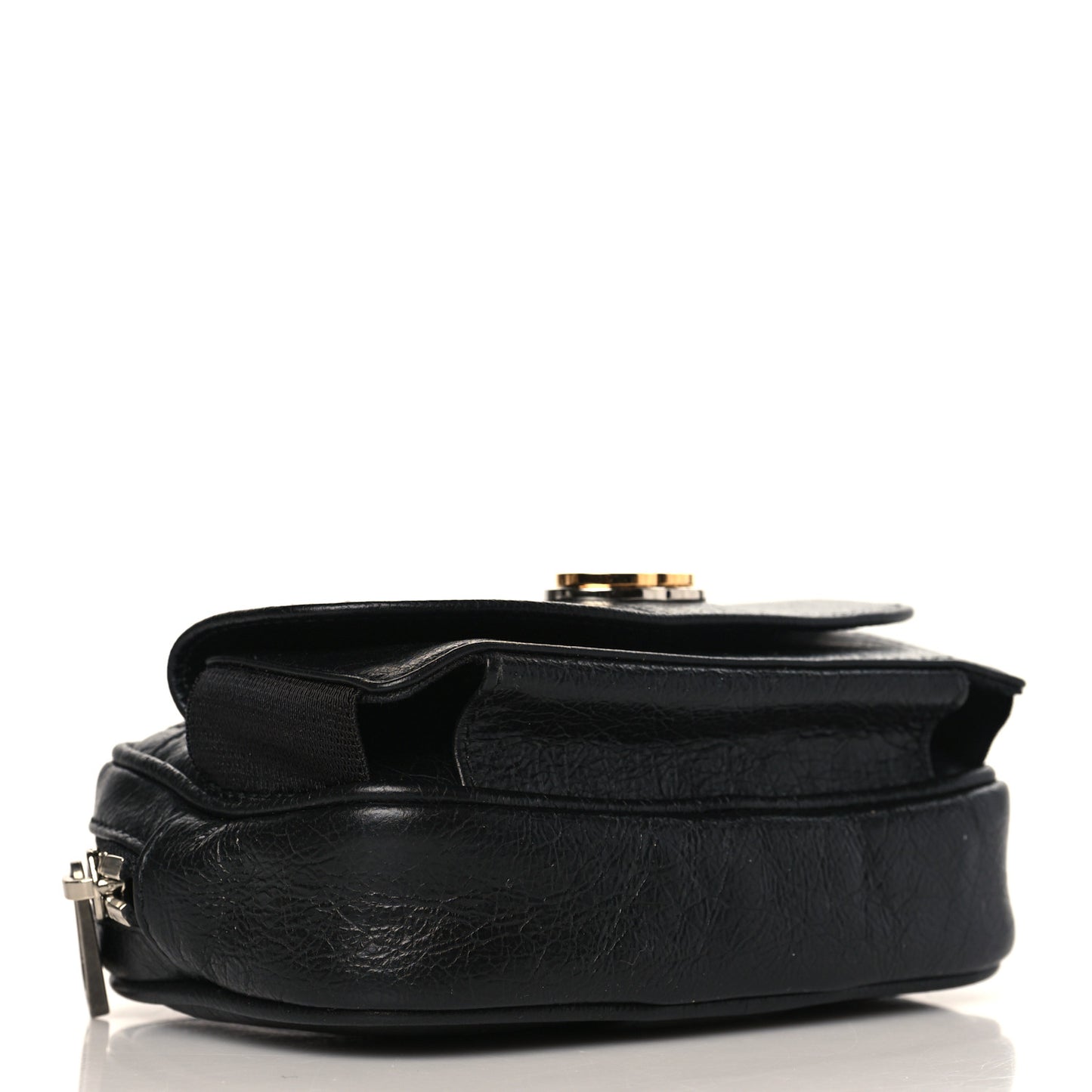 Fluffy Calfskin Mini Morpheus Belt Bag 70 28 Black
