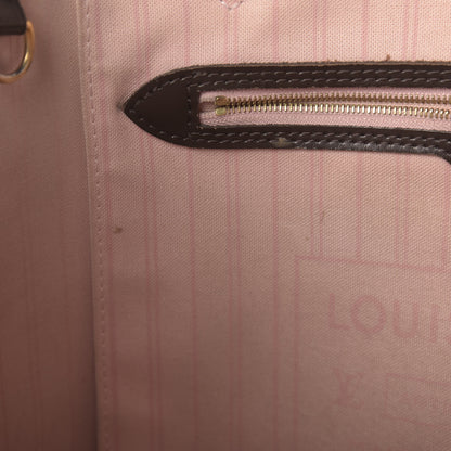 Louis Vuitton Damier Ebene Neo Neverfull MM Rose Ballerine 11 of 20