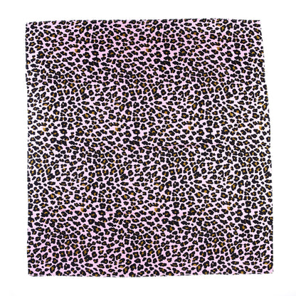Christian Dior Silk Wool Leopard Print Fringe Shawl Pink Multicolor 1 of 3