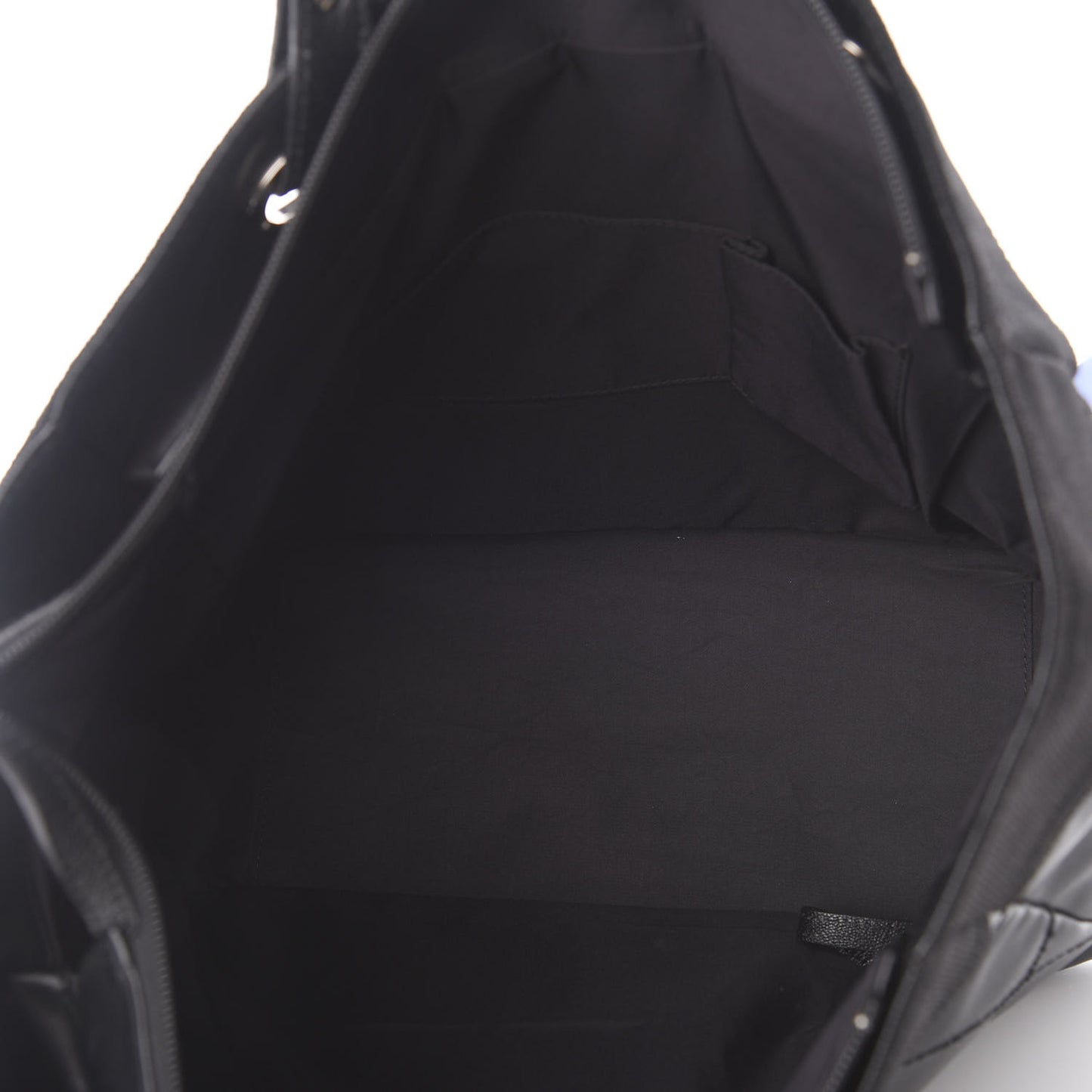 Coated Canvas Quilted Large Paris Biarritz Tote Black