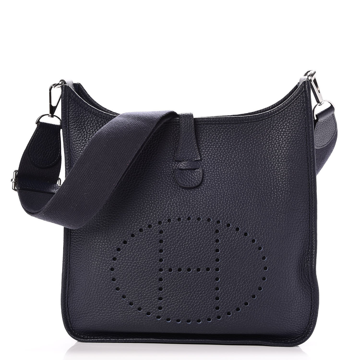Hermes Taurillon Clemence Evelyne III PM Bleu Nuit 1 of 7
