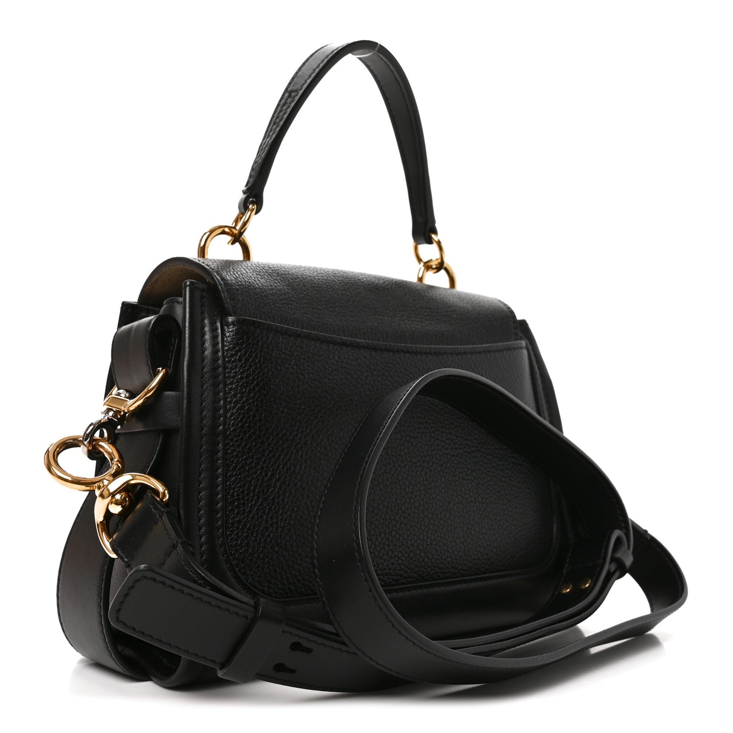 Calfskin Mini Tess Day Bag Black