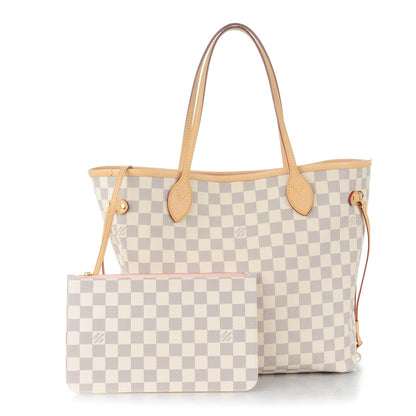 Louis Vuitton Damier Azur Neo Neverfull MM Rose Ballerine 1 of 9