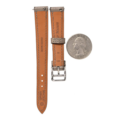 Hermes Matte Alligator 16mm Watch Strap Etoupe 2 of 8