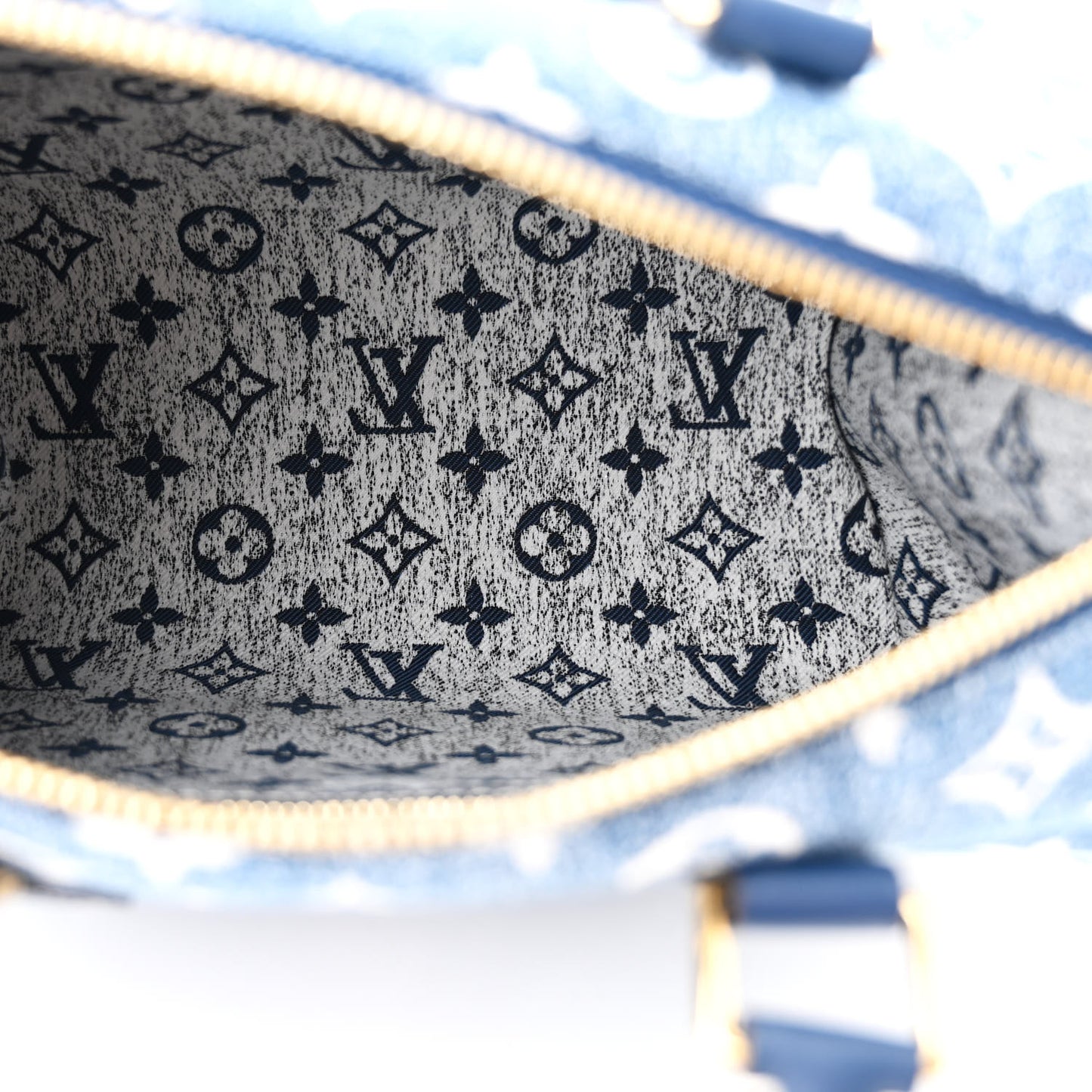 Monogram Jacquard Denim Speedy Bandouliere 25 Bleu