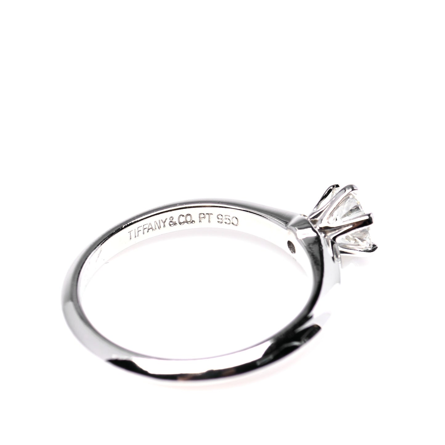 Platinum Diamond .37ct Solitaire Engagement Ring 47 4