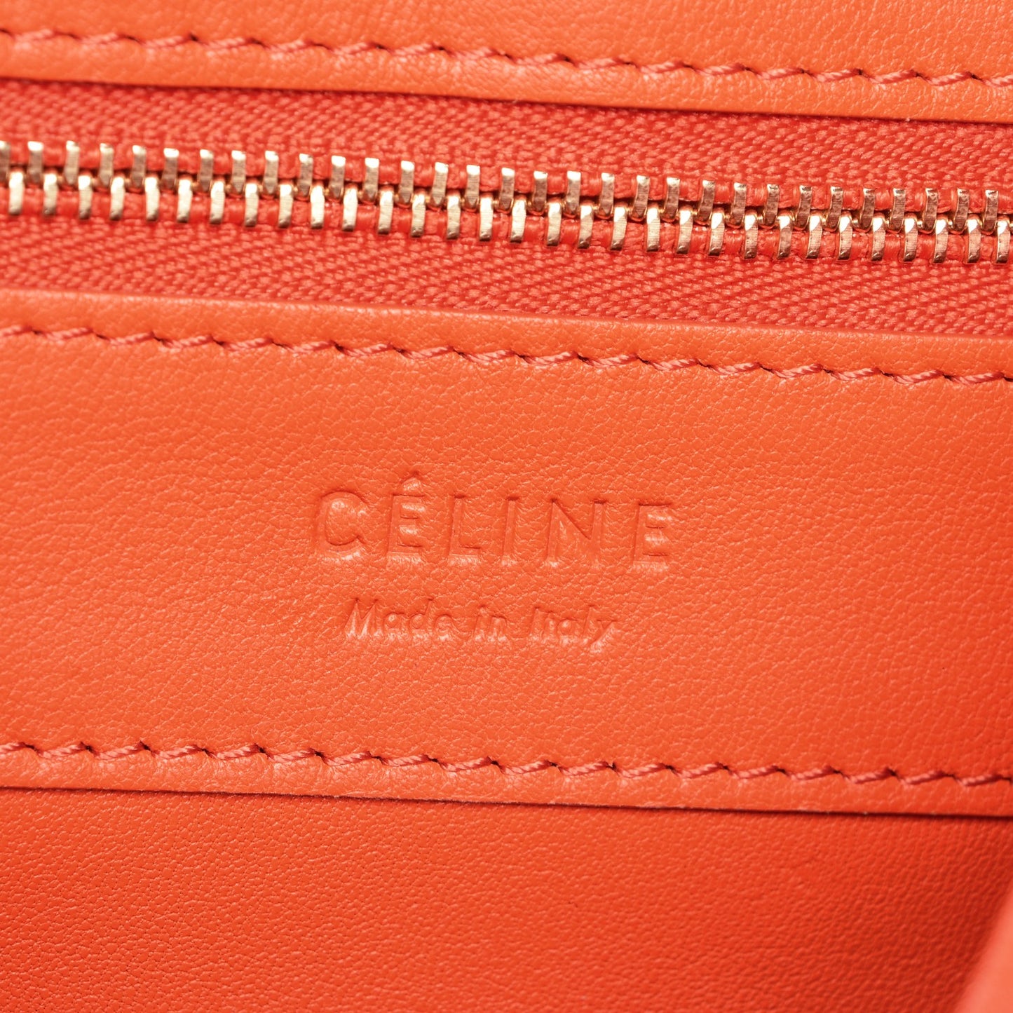 Lambskin Vertical Bi-Cabas Orange Magenta
