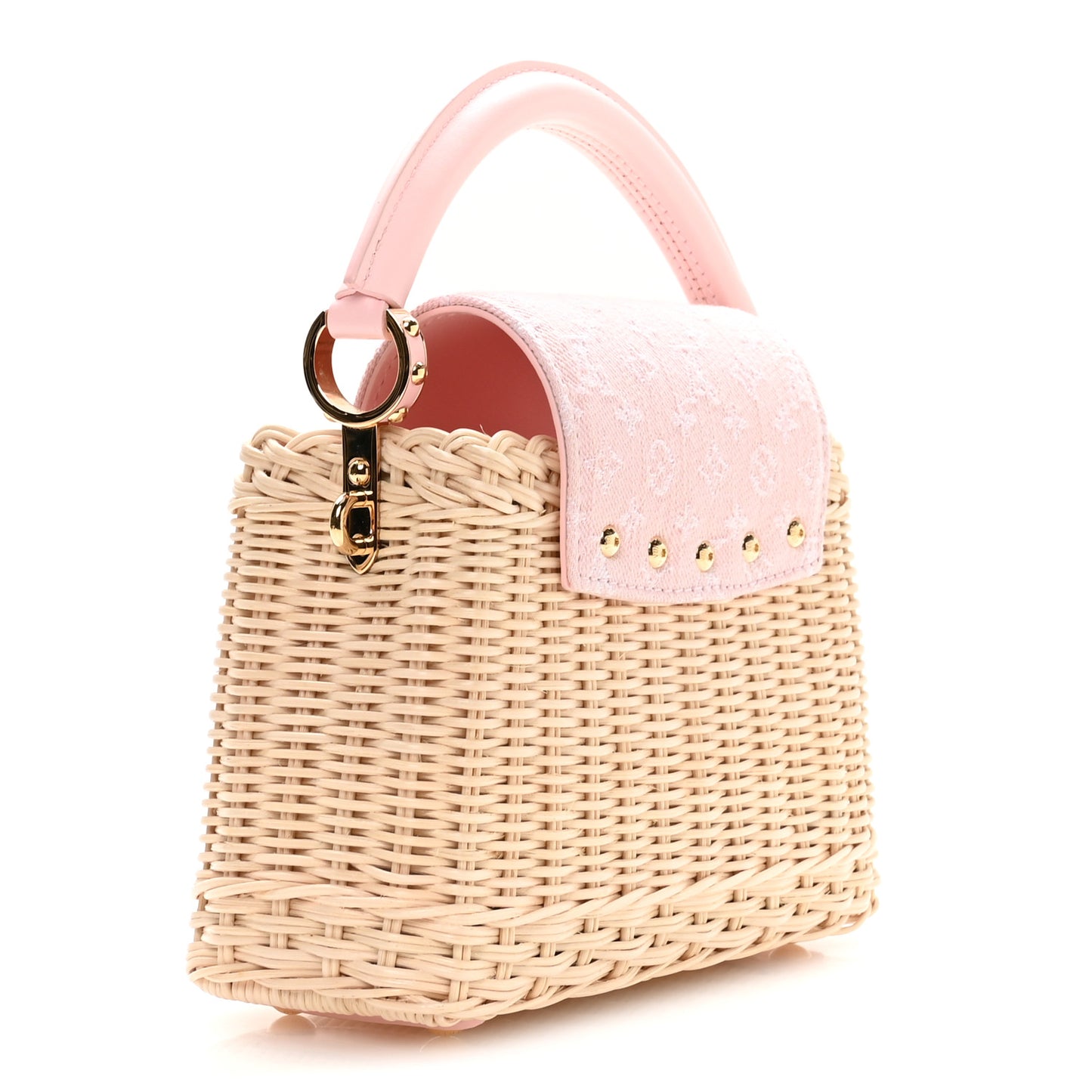 Rattan Denim Capucines Mini Washed Pink