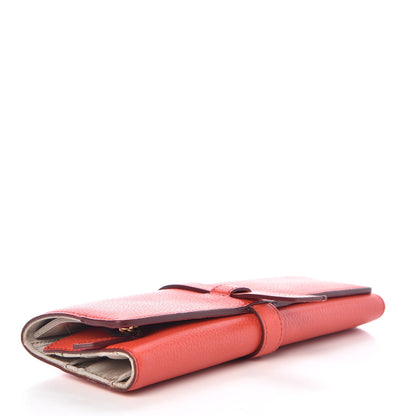 Burberry Grained Calfskin Brush Roll Orange Red 4 of 9