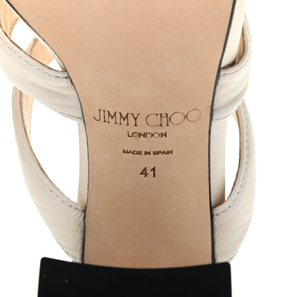 Jimmy Choo Nappa Auna 65 Mule Sandals 41 Latte 6 of 9