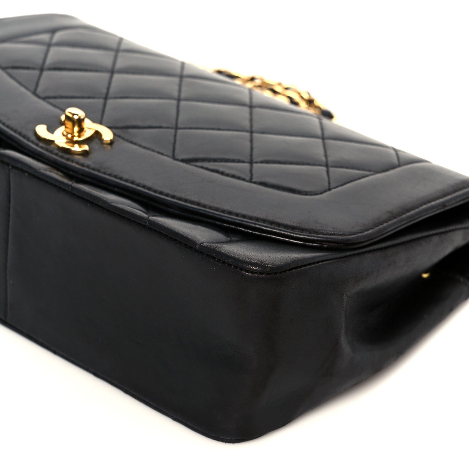 Chanel Lambskin Quilted Medium Single Flap Black 12 of 12