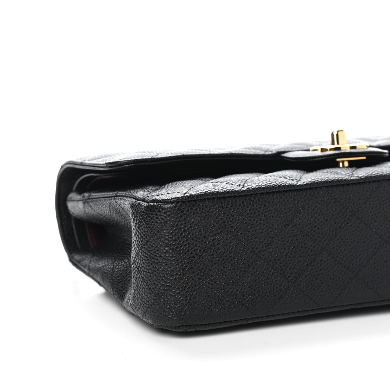 Chanel Caviar Quilted Medium Double Flap Black 8 of 9