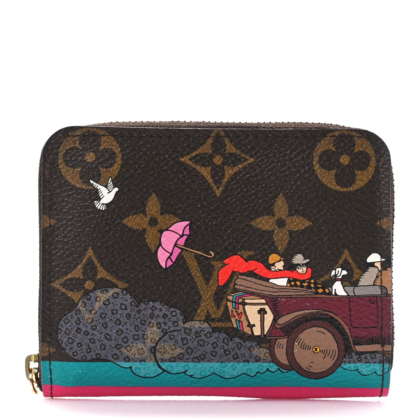 Monogram 2015 Christmas Animation Zippy Coin Purse