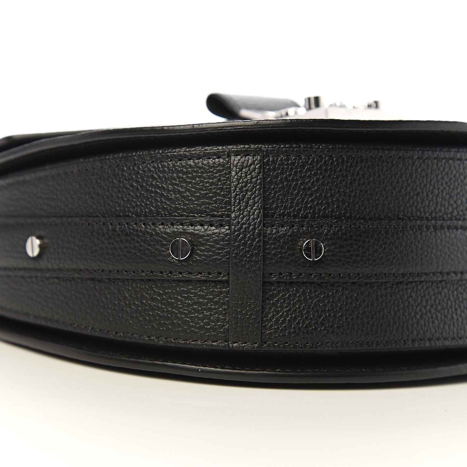 MCM Grained Calfskin Small Patricia Shoulder Bag Black 9 of 11