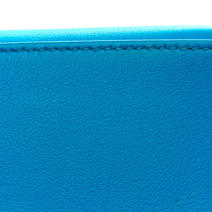 Hermes Swift Kelly Pochette Clutch Bleu Frida 12 of 12