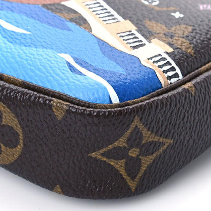 Louis Vuitton Monogram 2019 Christmas Animation Mini Venice Pochette Accessories Blue 8 of 8