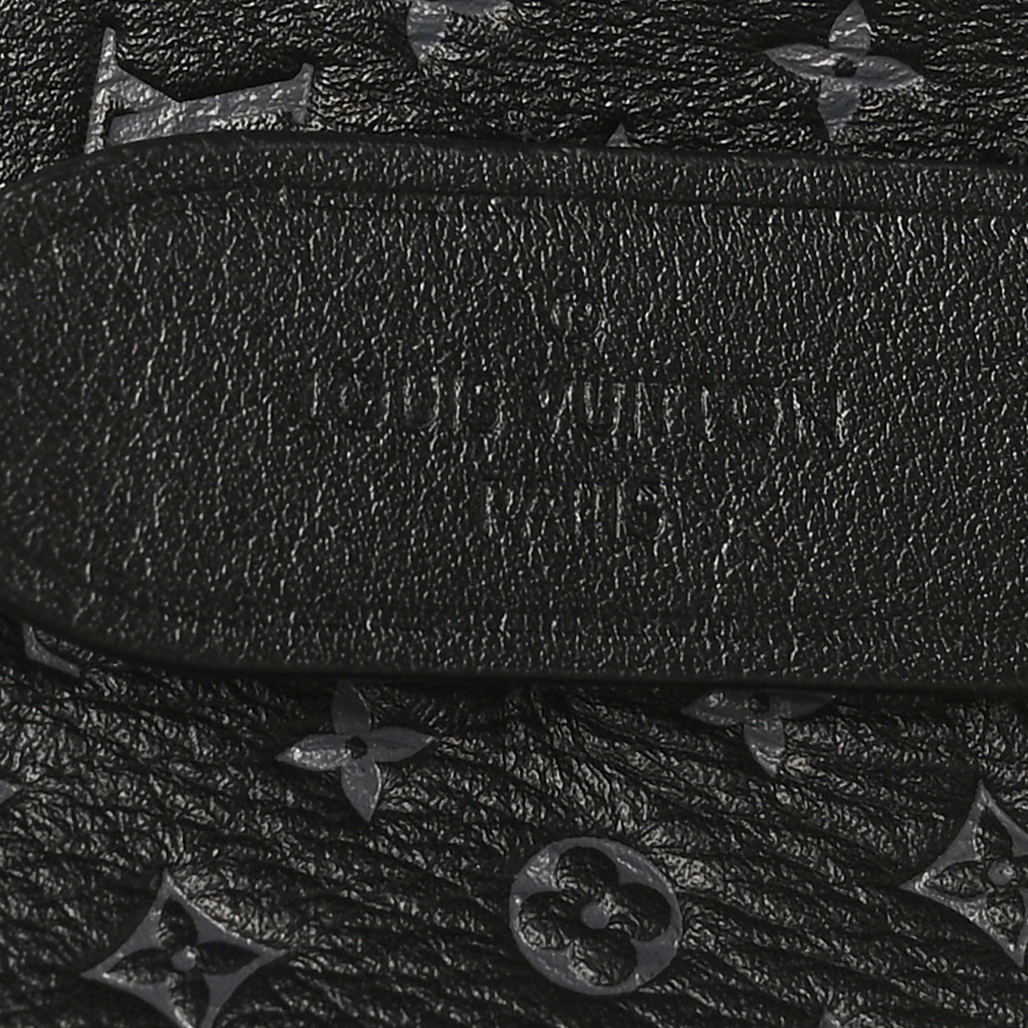 Calfskin Nanogram Embossed Neonoe BB Black