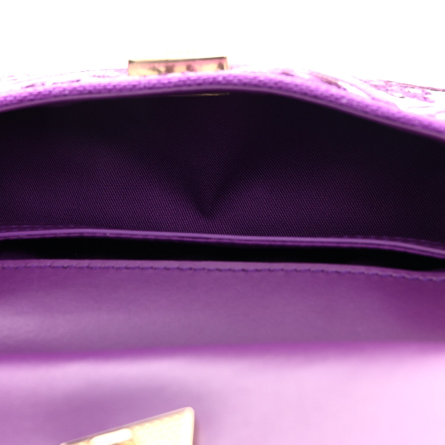 Dolce & Gabbana Canvas Embroidery Majolica Small Sicily Handbag Purple 5 of 10
