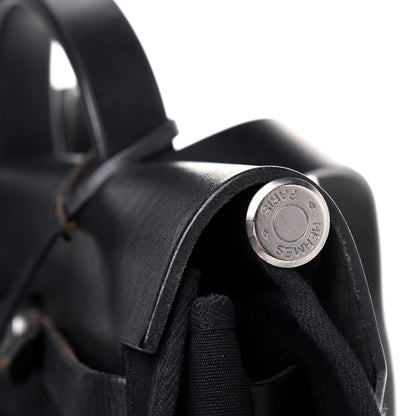 Hermes Toile Vache Calfskin Herbag 39 MM Black 32 of 33