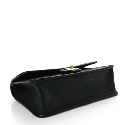 Chanel Caviar Quilted School Memory Small Top Handle Flap Black 4 of 8