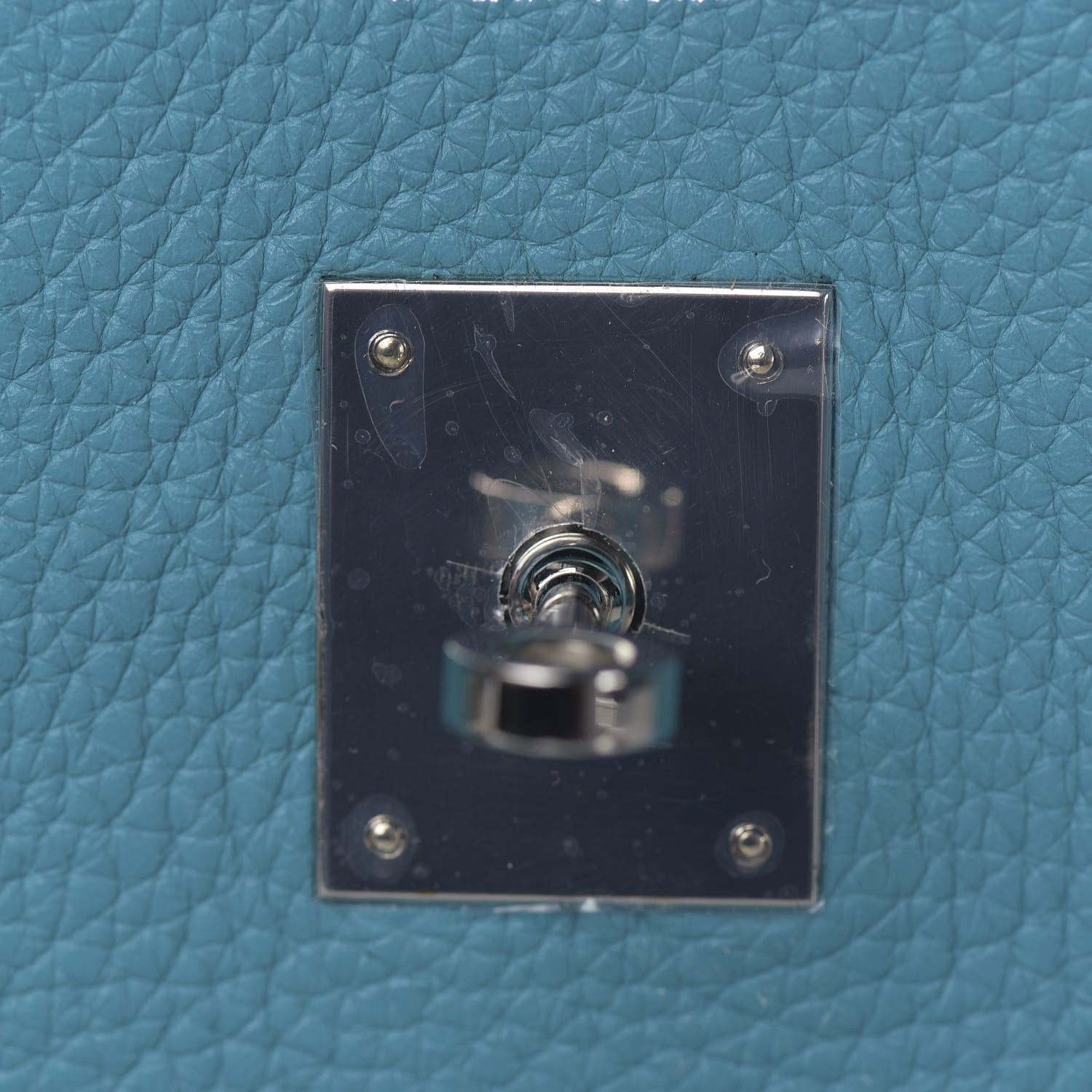 Hermes Taurillon Clemence Birkin 35 Turquoise 7 of 32
