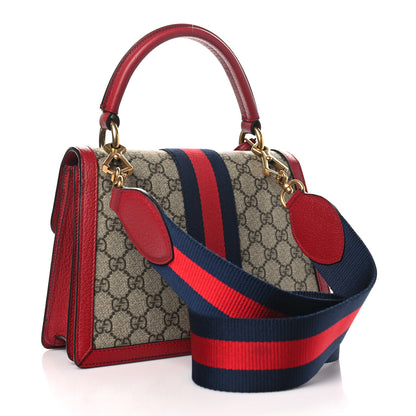 Gucci GG Supreme Monogram Small Queen Margaret Top Handle Bag Red 3 of 10